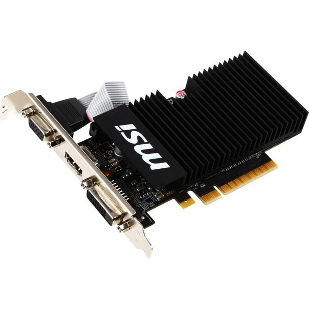 MSI GeForce 710 DirectX 12 GT 710 1GD3H LPV1 1GB 64-Bit DDR3 PCI Express 2.0 x8 HDCP Ready Low Profile Video Card - EC Computers