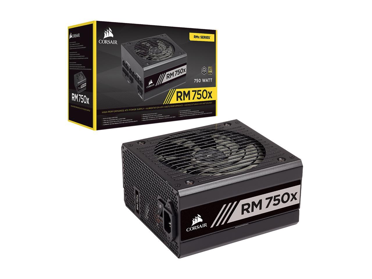 Ved lov fællesskab Oberst CORSAIR RMx Series RM750x CP-9020179-NA 750W ATX12V / EPS12V 80 PLUS GOLD  Certified Full Modular Power Supply - EC Computers