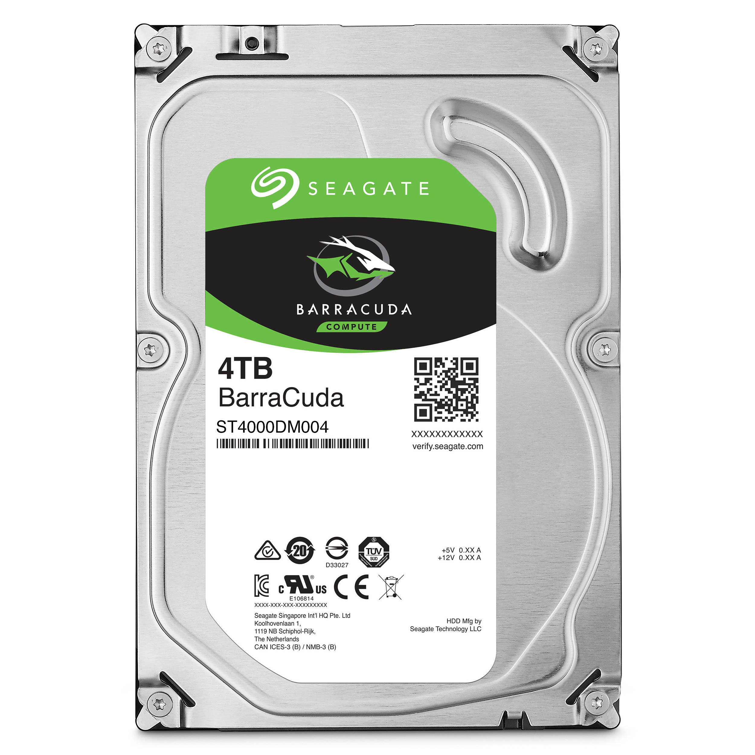 Seagate BarraCuda 4 TB Internal Hard Drive HDD – 3.5 Inch SATA 6 Gb/s 5400  RPM 256 MB Cache For Computer Desktop PC