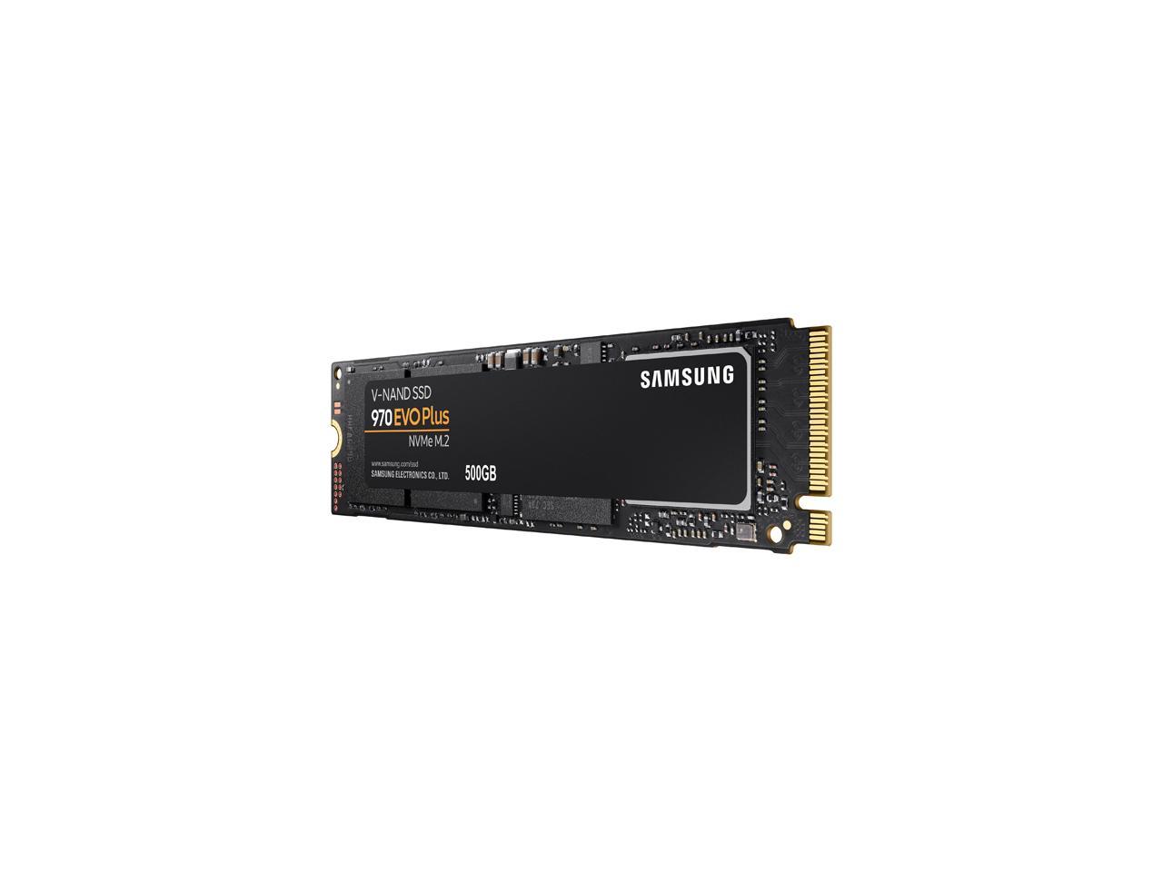 SAMSUNG 970 EVO PLUS M.2 2280 500GB PCIe Gen 3.0 x4, NVMe 1.3 V-NAND 3-bit  MLC Internal Solid State Drive (SSD) MZ-V7S500B/AM